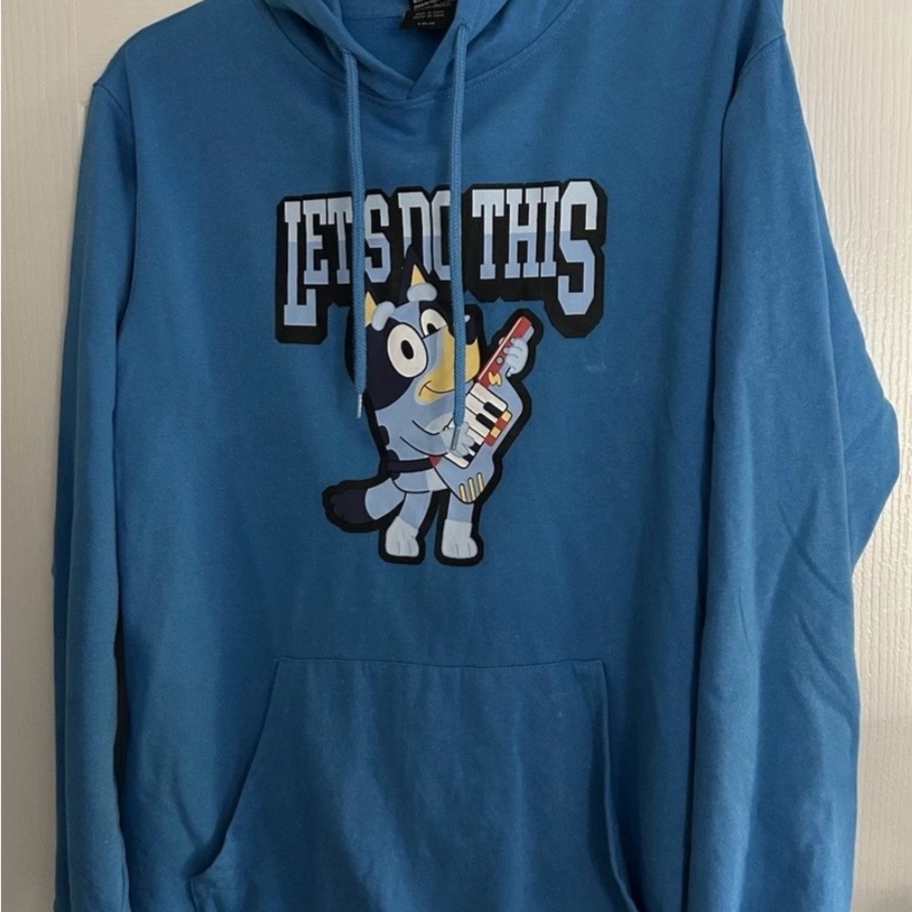 Bluey Graphic Hoodie with Cartoon Print Large 42/44